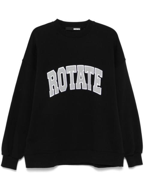 logo-embroidered sweatshirt