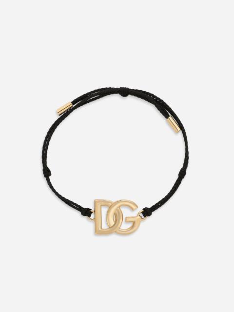 Cord bracelet with large DG logo