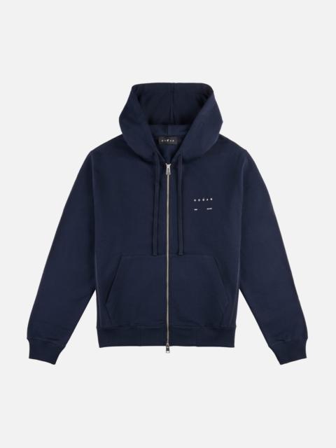 Sweatshirt in cotton with zip