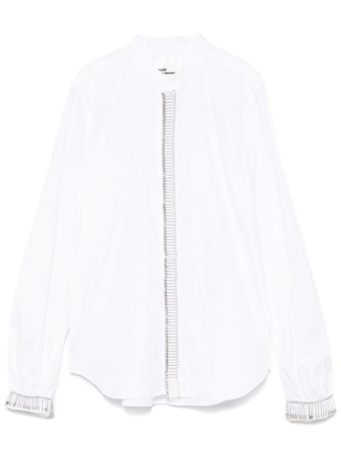 safety-pin embellished shirt