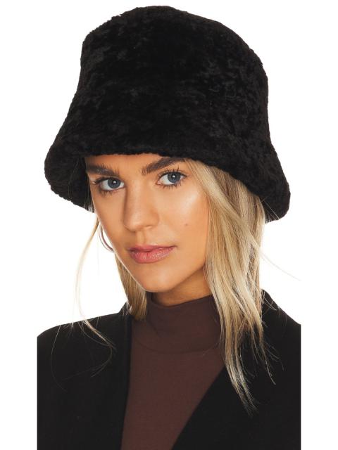 Faux Fur Lampshade Bucket Hat
