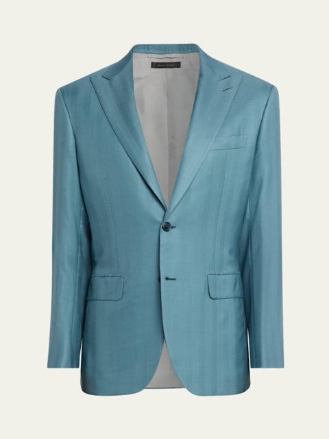 Men's Plume Cashmere Single-Breasted Blazer
