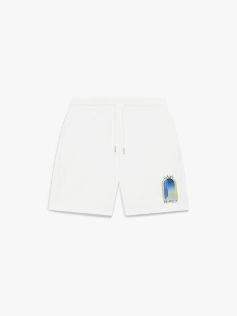 White L'Arche Sweatshorts | Casablanca Paris