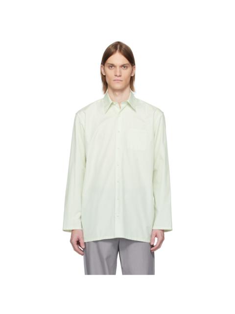 Green Popeline Cotton Shirt