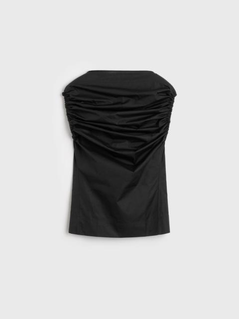 Gathered top black
