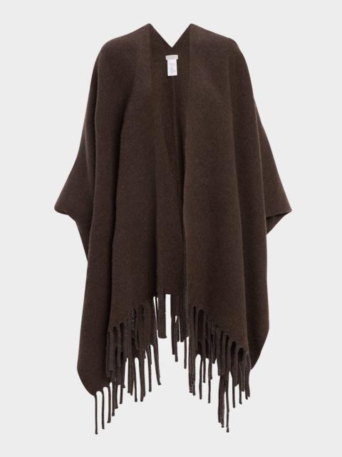 Reversible Cashmere Poncho
