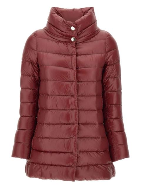 quilted high-neck coat