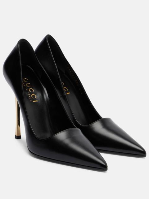 Trinity 120 leather pumps