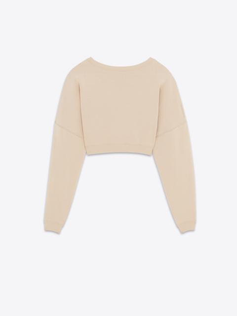 saint laurent cropped sweatshirt