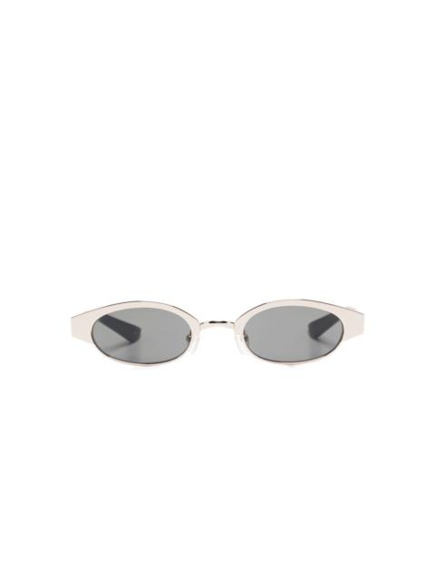 oval-frame sunglasses