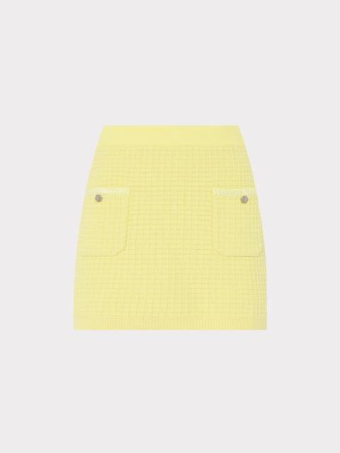 Saige Textured Mini Skirt