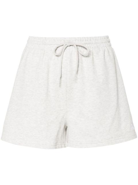 logo-embroidered drawstring track shorts