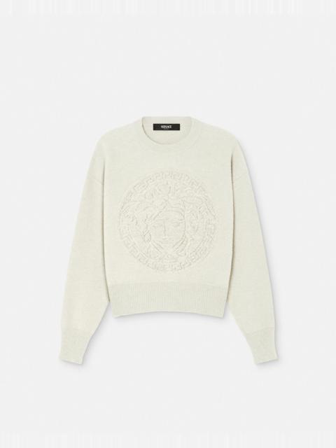 Medusa Wool-Blend Knit Towel Sweater