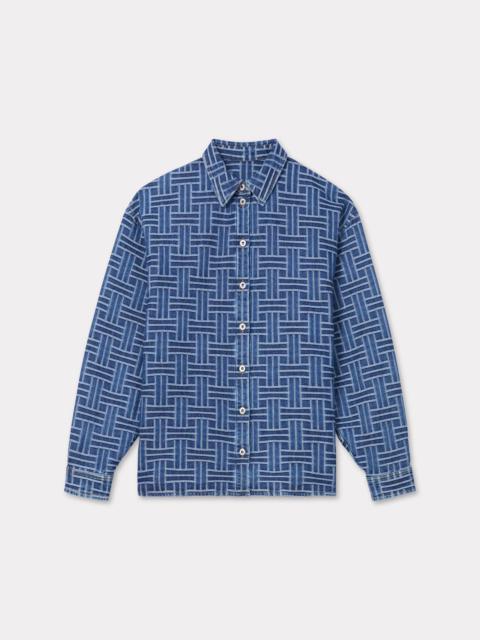 'KENZO Weave' loose shirt in japanese denim