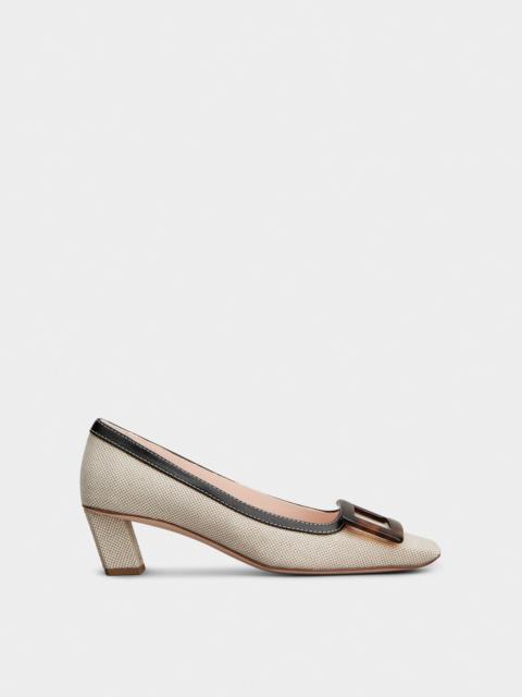 Belle Vivier Pumps in canvas