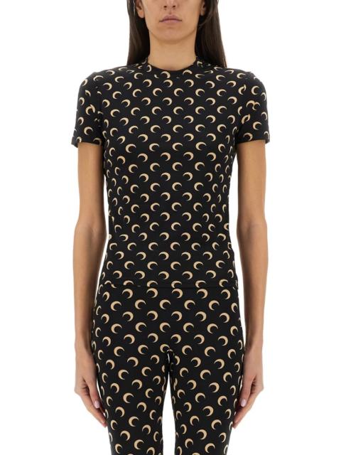 T-SHIRT MOON IN JERSEY SECOND SKIN