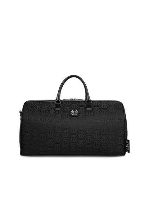 jacquard monogram tote bag