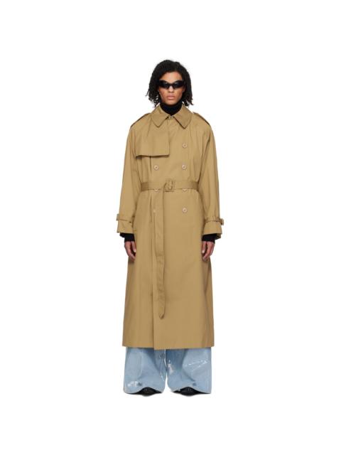 Tan Oversized Trench Coat