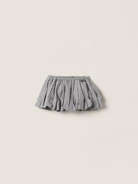 Technical fabric miniskirt