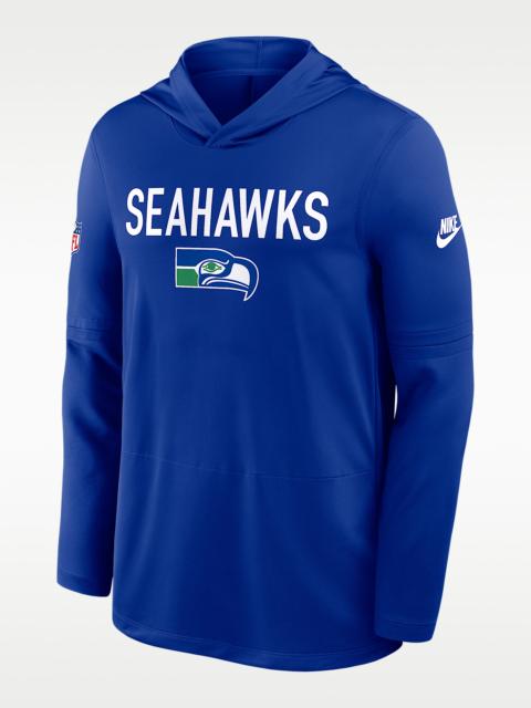 Seattle Seahawks Pass Accuracy Men's Nike Dri-FIT NFL Long-Sleeve Hooded Top