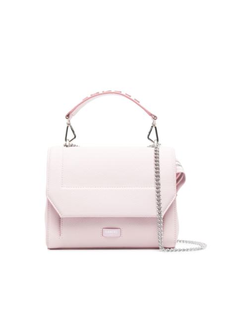 logo-lettering leather tote bag