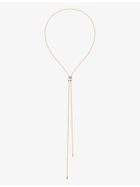 Quatre White Edition large 18ct yellow-gold, white-gold, rose-gold, ceramic and 0.33ct round-cut dia