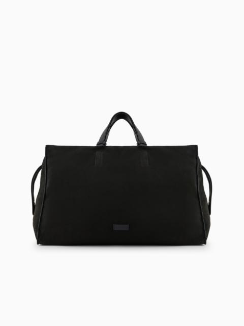 SUEDE DUFFEL BAG