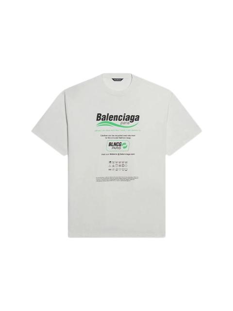 Balenciaga Dry Cleaning Boxy Logo Tee White