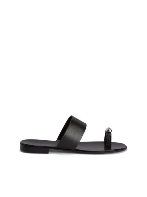 Norbert leather slides