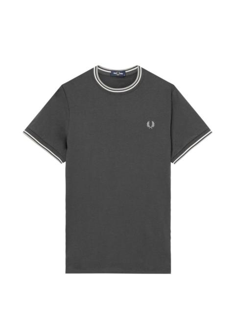 logo-embroidered T-shirt
