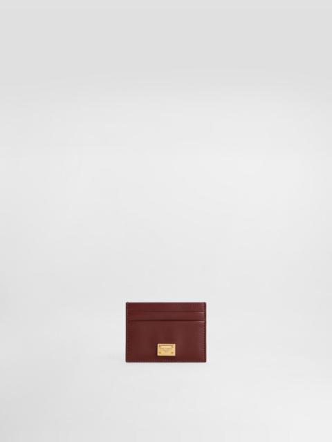 Plongé calfskin card holder