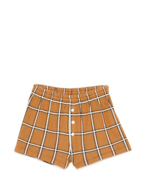 plaid shorts