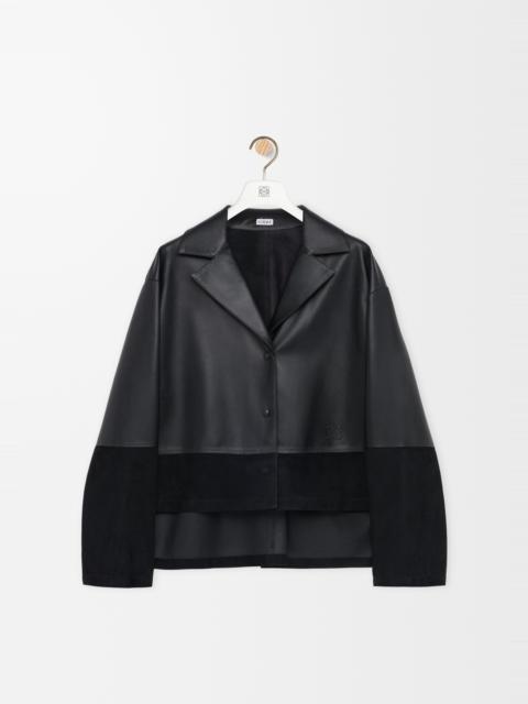 Pyjama blouse in nappa lambskin