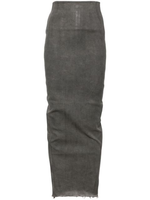 Dirt Pillar maxi pencil skirt