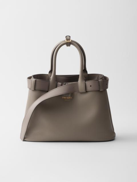 Prada Buckle medium leather handbag with belt