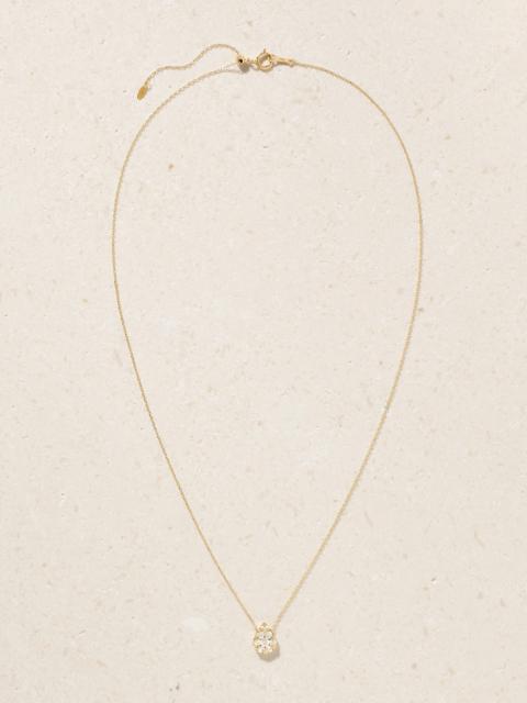 Floating 18-karat Gold Diamond Necklace