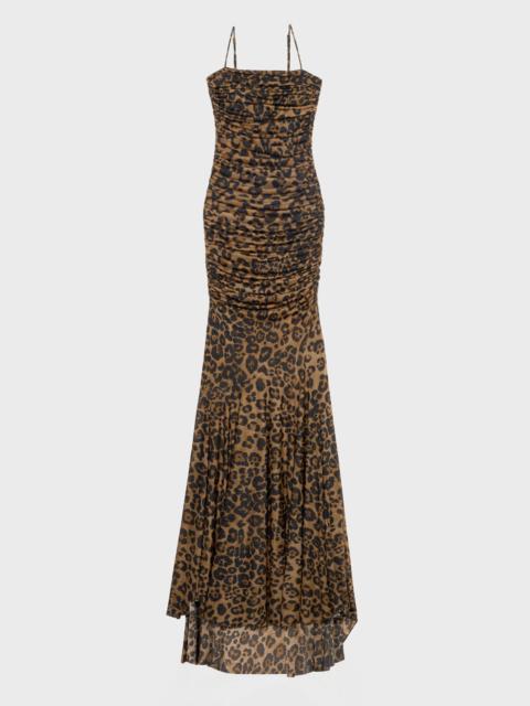 LONG DRESS IN ANIMALIER PRINT JERSEY
