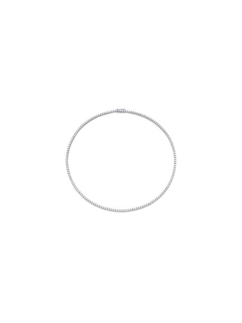 WHITE GOLD DIAMOND PAVED CHOKER 15"