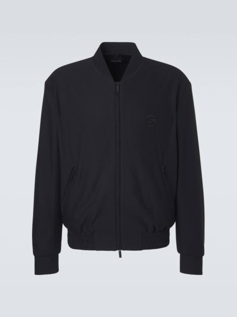 Logo blouson jacket