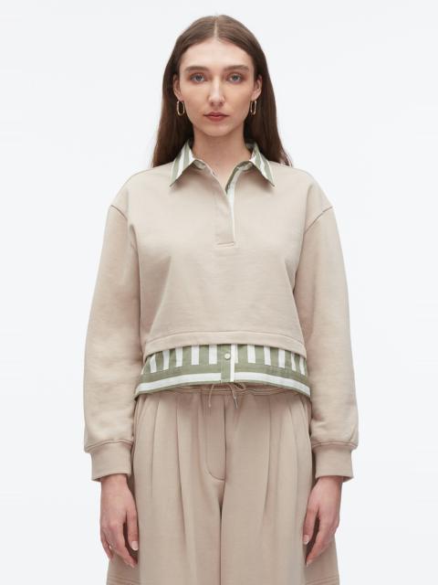 Cropped Polo With Stripe Combo