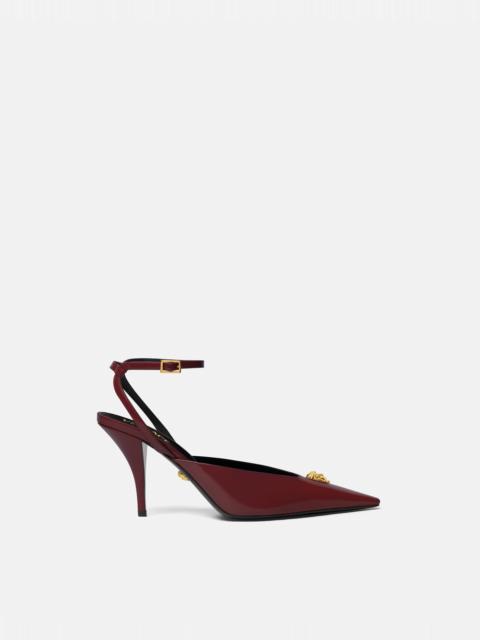 La Medusa Leather Slingback Pumps 85 mm