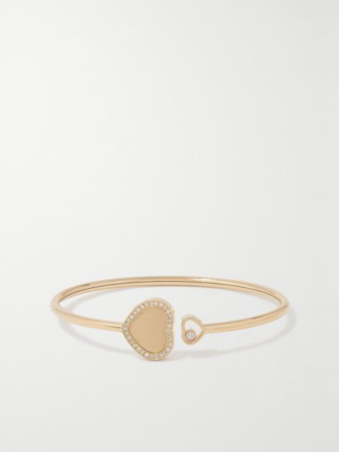 Happy Hearts 18-karat Gold Diamond Cuff