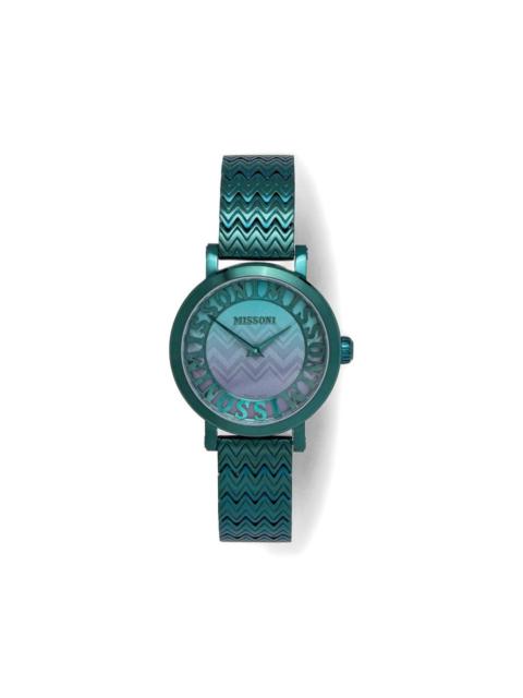Zigzag Teal 36mm