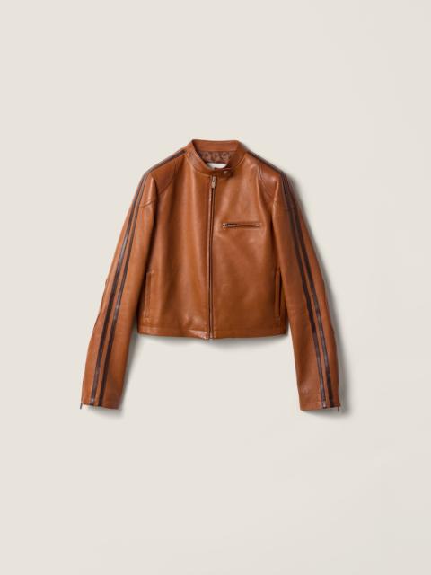 Nappa leather jacket