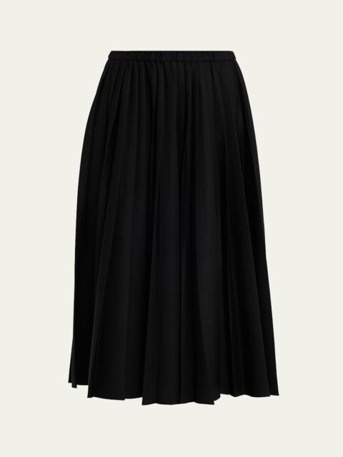 Pull-On Pleated Skirt