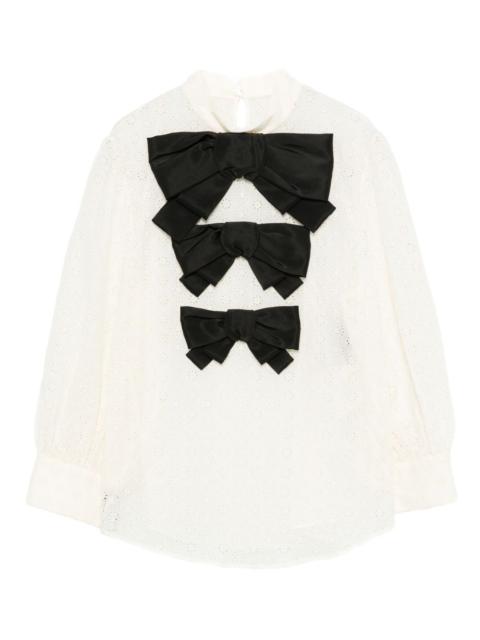 Daisy bow blouse