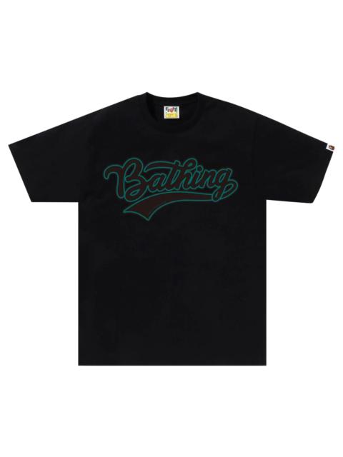 BAPE Varsity Baseball Logo Tee 'Black'