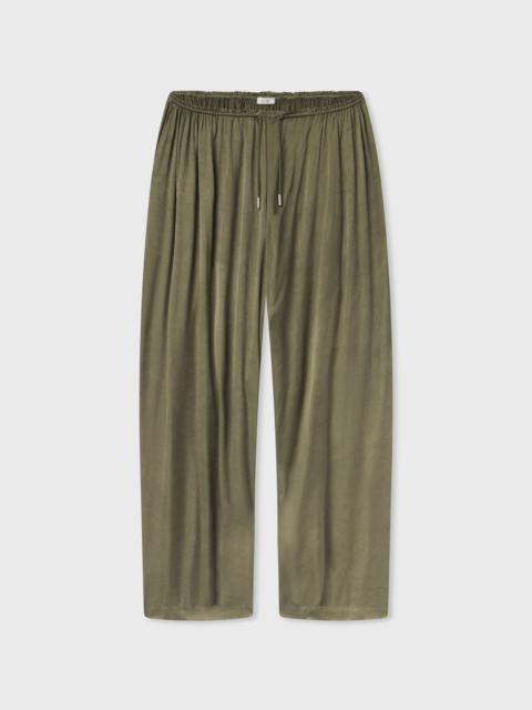 Elasticated Waist Gathered Pant in Viscose