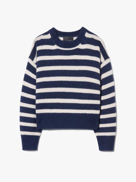 ANISA STRIPE CASHMERE SWEATER