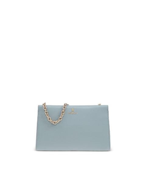 chain-strap leather bag